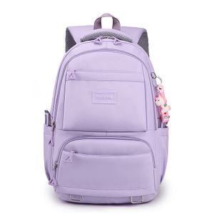 Školní batoh dámský, batoh cestovní školní tašky pro dospívající dívky lehké příčinné denní batoh nepromokavé Bookbag, fialová