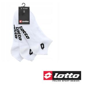 Lotto 3er-Pack Sneakers Socken Sneaker Socks Weiß Uni Große 39/42