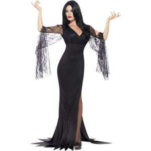 Halloween Damen Kostüm Vamprin Hexe Kleid schwarze Witwe Größe M