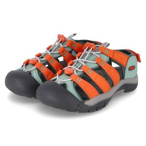 Keen Kinder Outdoorsandalen NEWPORT BOUNDLESS Grün-Orange Textil-Synthetik-Mix Größe: 35