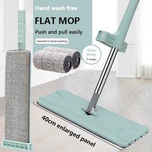 Flat Squeeze Mop freie Handwäsche Bodenreinigung Mop Faser Mop Pad nass und trocken verwenden Rotationsmop
