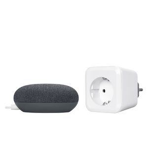 Ledvance Google Home Mini Starter-Set Speaker Schwarz + Steckdose