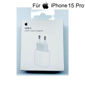 Apple iPhone 15 Pro 25W MHJJ83ZM/A Ladegerät USB‑C Power Adapter