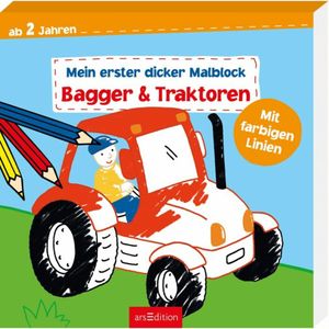 Mein 1. dicker Malblock - Bagger&Traktor