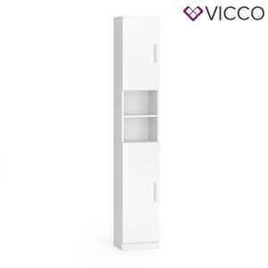 Vysoká skříňka Vicco Luis bílá 32 x 190 x 26 cm odvozený dřevěný výrobek