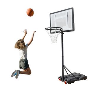 Basketballkorb Basketballständer Standfuß mit Ständer Basketballanlage Korbanlage Höhenverstellbar 155-210cm