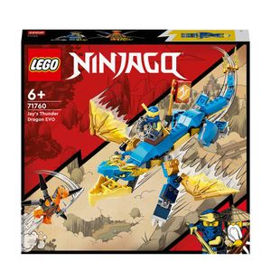 LEGO 71760 NINJAGO Jays Donnerdrache EVO, Drachen Spielzeug für Kinder ab 6 Jahren mit Drachenfigur und Schlangen, Blitzdrache