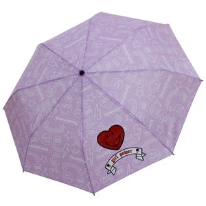 Smiley Kinderregenschirm Taschenschirm Mini Mädchen Spardose Rosa