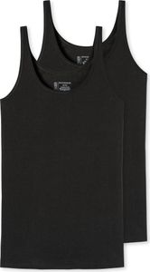 SCHIESSER Damen Trägertop, 2er Pack - Single Jersey, Serie 95/5, uni Schwarz M