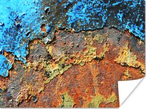 MuchoWow® Poster Rost - Metall - Eisen - Industrie 160x120 cm - Foto Plakat