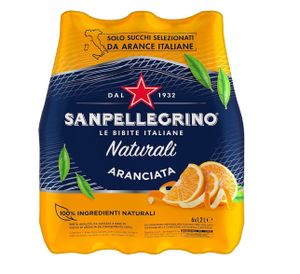 San Pellegrino Aranciata Italienisches Orangetränk, 1,25 l, 12 Stück