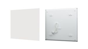 Fenix Infrarotheizung ECOSUN Weiß 300 Watt (58,5 x 58,5 x 3,9cm) , für Bad, Wohnraum, Schlafzimmer - Oberfläche aus Glas
