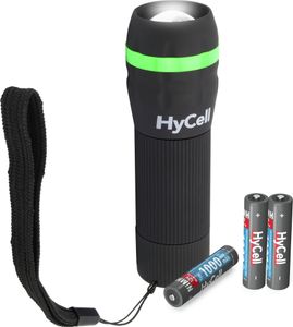 HyCell Mini LED Taschenlampe zoombar & fokussierbar inkl. AAA Batterien