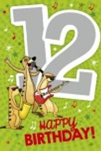 Depesche Zahlenkarten mit Musik 12 Happy Birthday!