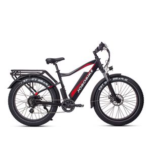 JOBOBIKE E-Bike Elektrofahrrad E-Mountainbike Robin, 26 Zoll Fat-Reifen Elektrobike, LG Akku 250w Heckmotor Gang SHIMANO Acera Schaltwerk, Kettenschaltung, Aluminium-Rahmen, mechanische Scheibenbremse  damen heren