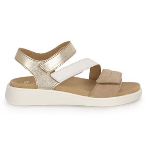 Ara Damen Sandalen/ Sandaletten Beige Leder Größe: 39