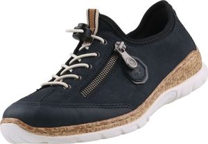 Rieker Slipper - Navy Synthetik Größe: 42 Normal