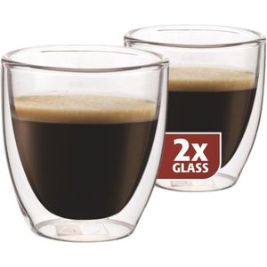 szklanka espresso z podwójnymi ściankami 6,5 cm 2 szt