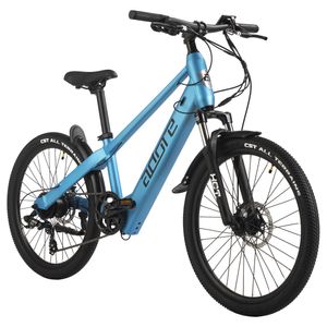 ADORE E-Bike für Kinder 24" Alu Kids Citybike KS-240 Heckmotor 30NM / 10,4Ah Eisblau Matt Adore 182E