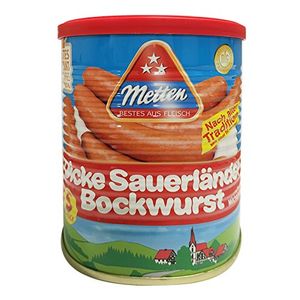 Metten thick Sauerland bockwurst 845g