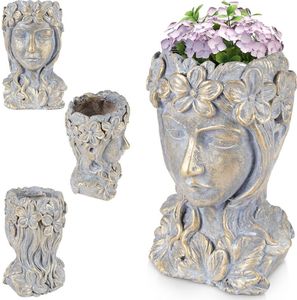 Vilde Übertopf Pflanztopf Blumentopf Kopf Gold 32 cm