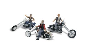 Woodland Scenics AS5554 Bad Boy Bikers, Figuren Miniaturwelten H0 (1:87)