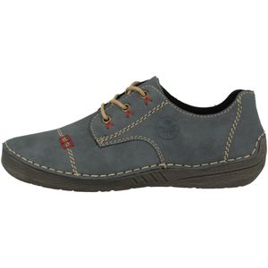 Rieker 52520 Damen Schuhe Halbschuhe Sneaker Schnürschuhe, Größe:39 EU, Farbe:Blau