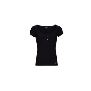 Guess ES SS KARLEE JEWEL BTN HENLEY LieferantenFarbe: Jet Black A998, Größe: S