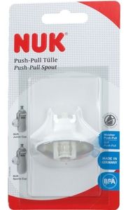 NUK FC Náhradní pítko Push-Pull silikonové bílé