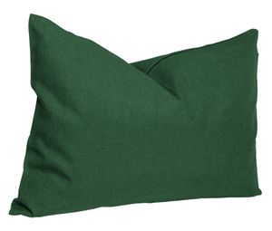 Kissenbezug 40x60 grün dunkel Kissenhülle Struktur Leinenoptik Deko Kissen