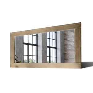 180x70 Velké zrcadlo v dubovém rámu na zeď LDR224 Oak Classic Hladký povrch
