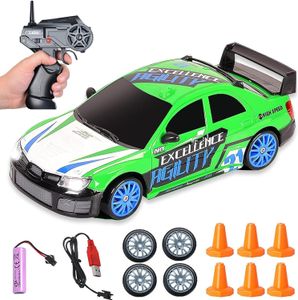 Ferngesteuertes Auto,1:24 RC Drift Car,mit Arbeitsscheinwerfern,30km/h,2,4 GHz Ferngesteuerte Autos Spielzeug,RC Car,Geschenke für ab 4,5,6,7,8 + Jahr