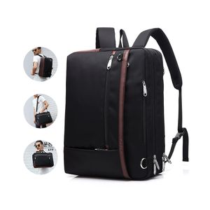 Laptop Rucksack, Business Arbeit Rucksäcke Herren, Reisen Rucksack,Wasserdicht Kratzfest Travel Laptop Backpack für Herren Damen Outdoor, schwarz, 15 Zoll