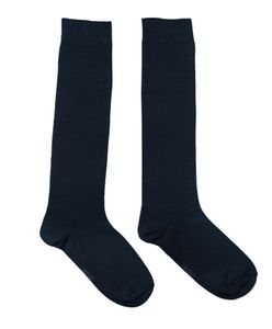 Damen Kniestrümpfe Einfarbig Ozean Marine Größe 35-38
