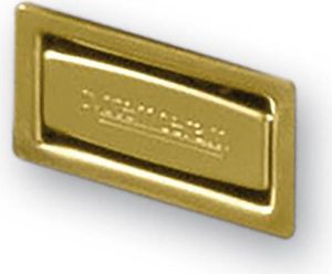 Systemceram Überlauf eckig Mattgold