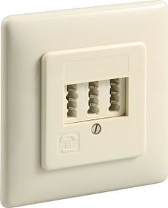 3x TAE-NFF Unterputzdose, Beige
