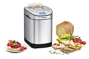 Brotbackautomat BA 550, 13 Programme, mit Zutatenfach für Nüsse/Früchte, Auswahl für 2 Brotgrößen, Bräunungsgrad in 3 Stufen einstellbar, LCD-Display