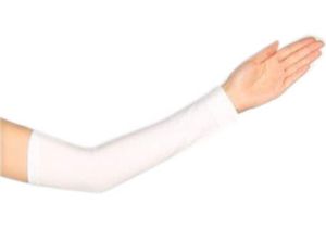 Armstulpen Pulswärmer Weiß Kolluk Tesettür Hijab Gebet Armling Bone Turban