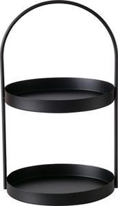 Boltze Etagere Joko Eisen pulverbeschichte, 27 x 26 x 44 cm Deko Schwarz 2022008