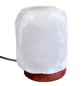 Sauna Salzlampe USB LED ca. 0,8 kg weiß