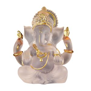 Gold Hindu Elefant Gott Figur Figur Ganesha Elefant Gott Statue Buddha Elefant Skulptur Hinduismus Elefant Tisch Ornament