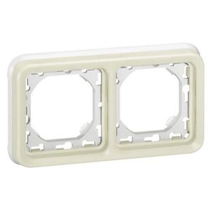 Legrand 069694 - Support Plaque - für UP Prog Plexo composable weiß - 2 Posten horiz