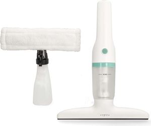 Nedis Akku-Fenstersauger - 12 W - 1200 Pa - Kapazität Schmutzwassertank: 60 ml - Abnehmbarer Schmutzwassertank - Grün / Weiss