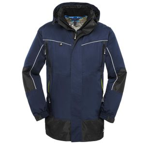 4PROTECT Herren Regen-Jacke Wetterschutz-Jacke PHILLY 3301 Mehrfarbig blau/schwarz XL