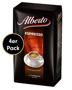 Kaffee ESPRESSO von Alberto Espresso, 4x250g gemahlen