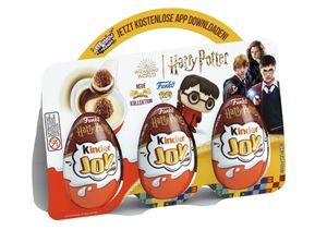 Kinder Joy Eier - Harry Potter Special - Funko - mit Milchcreme und Haselnussknusperkugel 3er 60g