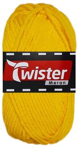 100 Gramm Twister Meran aus 100 % Polyacryl 25 Gelb