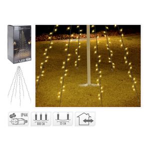 Pro Garden Flagpole Lichter - 360 LEDs - 8 Meter - warmweißes Licht - wasserdicht