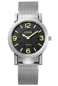 Citizen Herren & Damen Quartz Armbanduhr für Blinde und Sehbehinderte  - Aufklappbares Ziffernblatt mit Blindenschrift - AC2200-55E