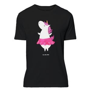 Mr. & Mrs. Panda Größe XL T-Shirt Einhorn Ballerina - Schwarz - Geschenk, Lebenslust, Einhorn Deko, Tanzen, Einhörner, Jubiläum, Sprüche, Junggesellenabschied, Pegasus